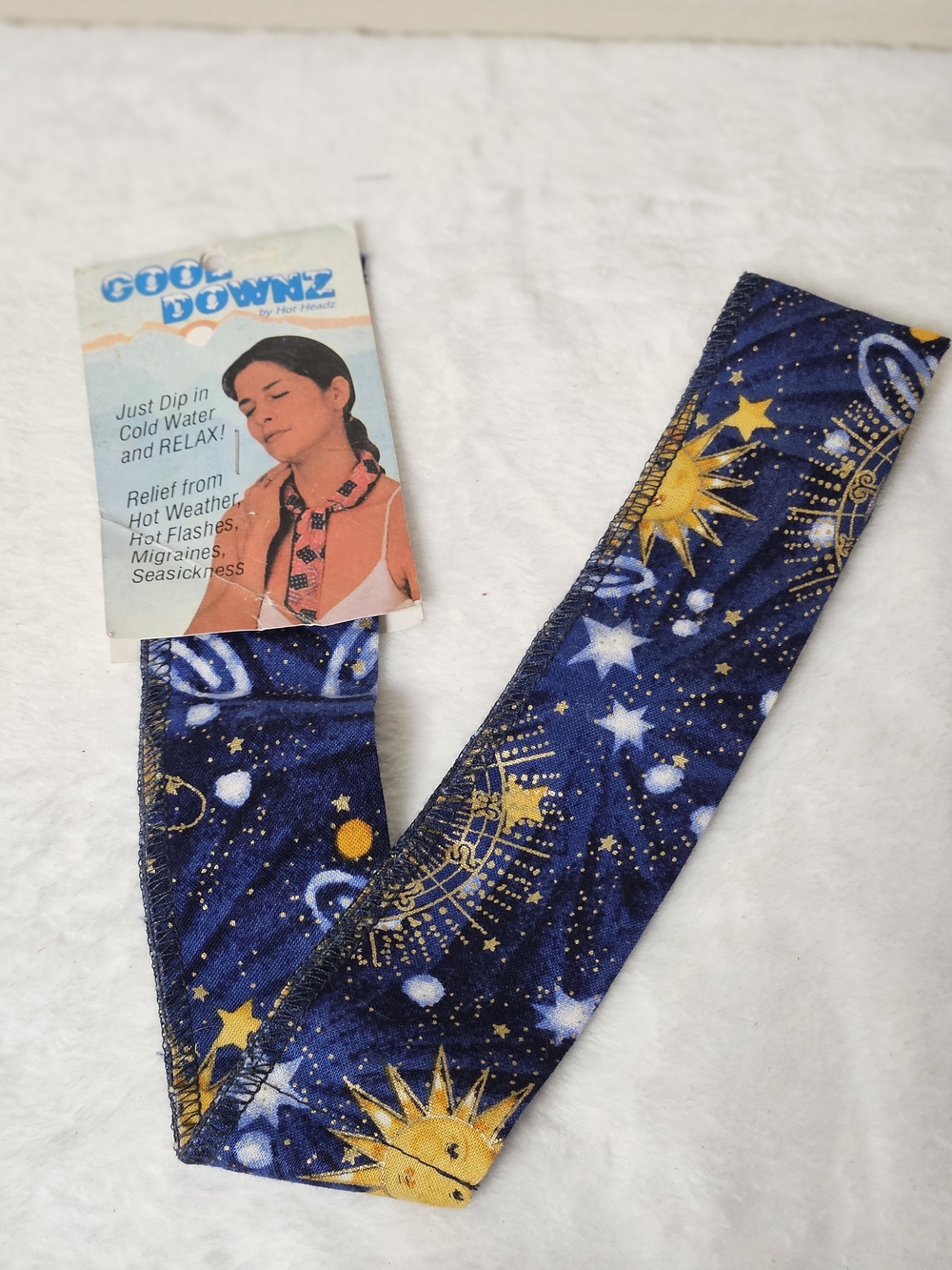 Cool Downz Cooling Neck Scarf - Midnight Sun & Stars Summer Heat Relief